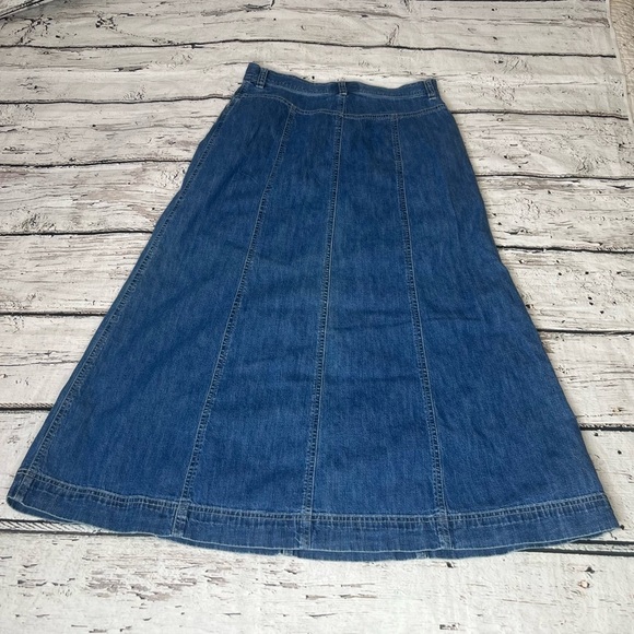 Lauren Ralph Lauren A-Line Denim Skirt Size 8P - Picture 9 of 9